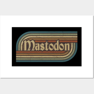 Mastodon Vintage Stripes Posters and Art